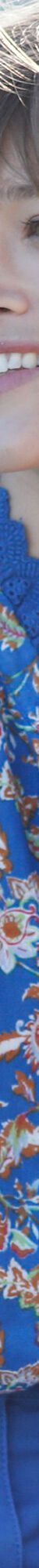 Blouse boutonnée imprimée, gaze de coton (bleu / caramel) Blouse boutonnée imprimée, gaze de coton (bleu / caramel)